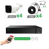SISTEMA DI VIDEOSORVEGLIANZA CANTONK XVRCT430P4FEH500CP COMPLETO DI XVR, 4 TELECAMERE 5MP, CAVI 4X 18M BNC , 1 X DC 12V 5A ALIMENTATORE E SPLITTER PER CAVO DI ALIMENTAZIONE DA 1 A 5CH 